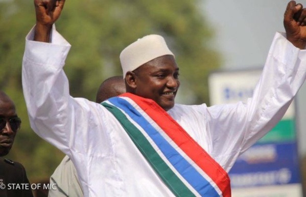 Urgent : Adama Barrow sera investi ce jeudi à Dakar