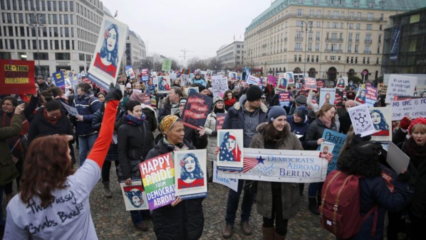 Les anti-Trump veulent se faire entendre au lendemain de l'investiture