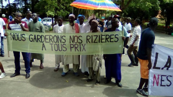 ZIGUINCHOR : Marche contre le projet d’exploitation du Zircon à Niafrang