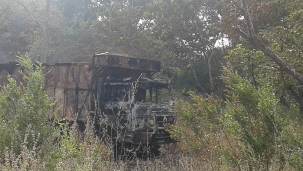 Bignona : Un camion chargé de bois d’œuvre brûlé par des inconnus