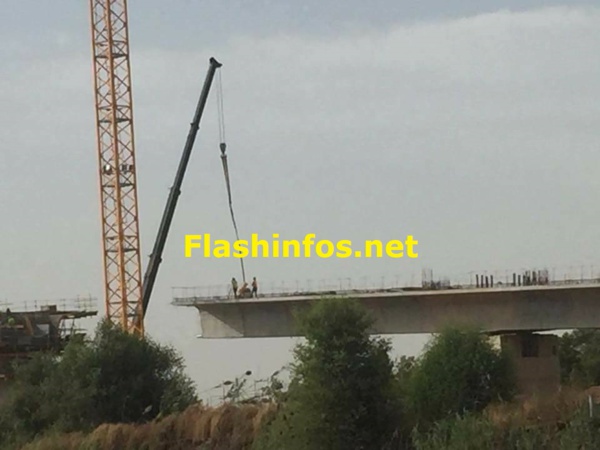 Traversée de la Gambie : Les travaux du pont de Farafégny avacent....(Images)