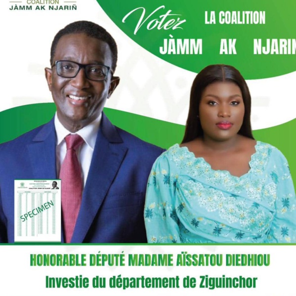 Ziguinchor : Une proche de Doudou KA investie candidate départementale de Jaam ak Njerign