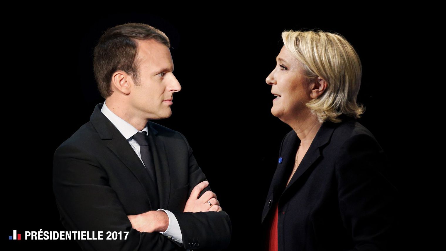 Sondage: au second tour, Emmanuel Macron battrait largement Marine Le Pen