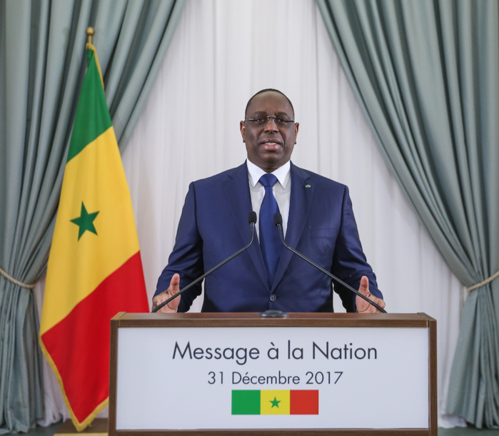 Message à la Nation de Son Excellence monsieur le Président Macky Sall à l'occasion du nouvel an