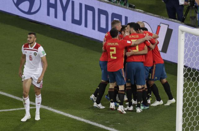 Mondial 2018 : L'Espagne tremble face au Maroc mais se qualifie en 8es