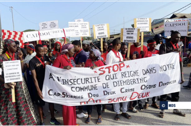 CapSkiring : Des habitants marchent contre l’insécurité