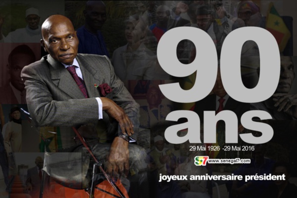 Wade a 90 ans ce 29 mai ! : joyeux anniversaire Président